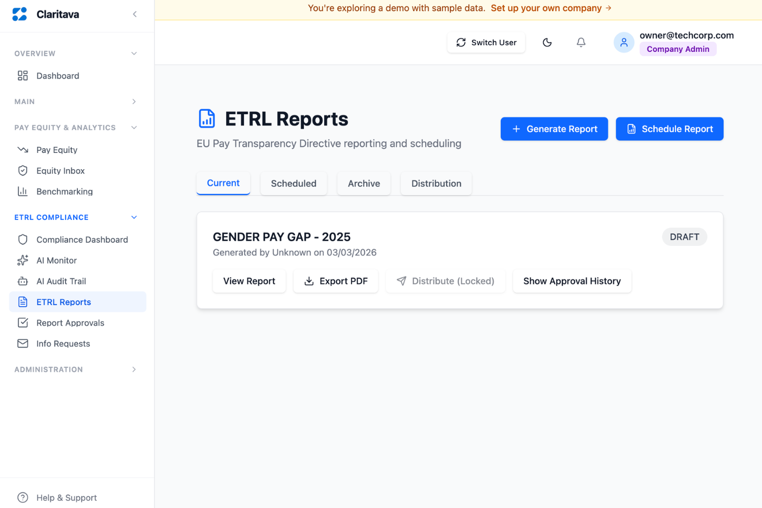 Compliance Reporting